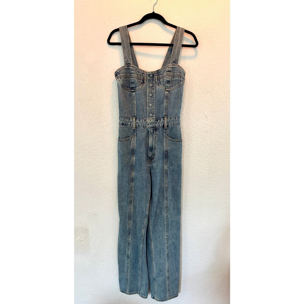 AGOLDE Ingrid Denim Jumpsuit Size 29 Vintage Inspired‎ 80s 90s 6 M Medium - Picture 4 of 9
